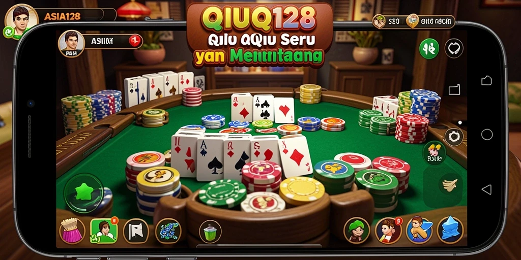 Tampilan gameplay QiuQiu yang seru dan menghibur.