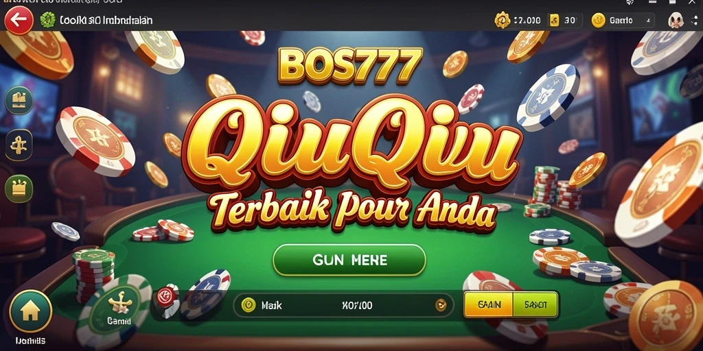 Tampilan gameplay QiuQiu yang menegangkan di BOS777.