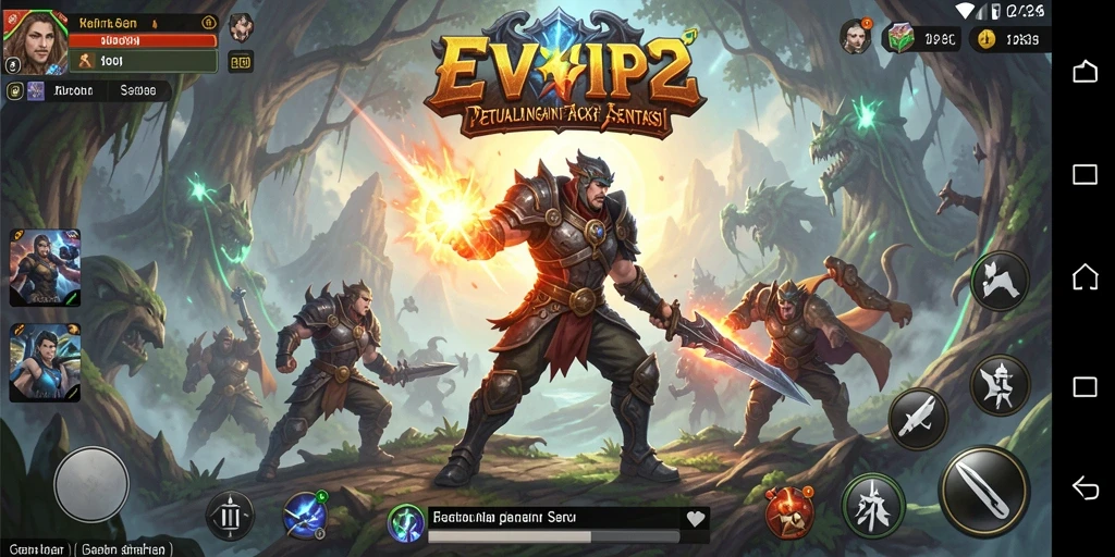 Screenshot EVIP2 yang menunjukkan aksi gameplay ARPG yang mendebarkan.