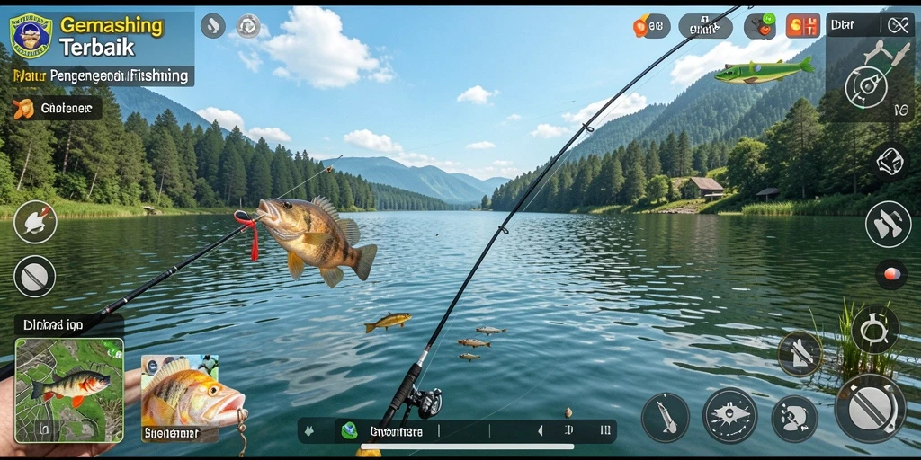 Tampilan gameplay menakjubkan dalam <strong>IDRRP</strong>, nikmati setiap momen memancing.