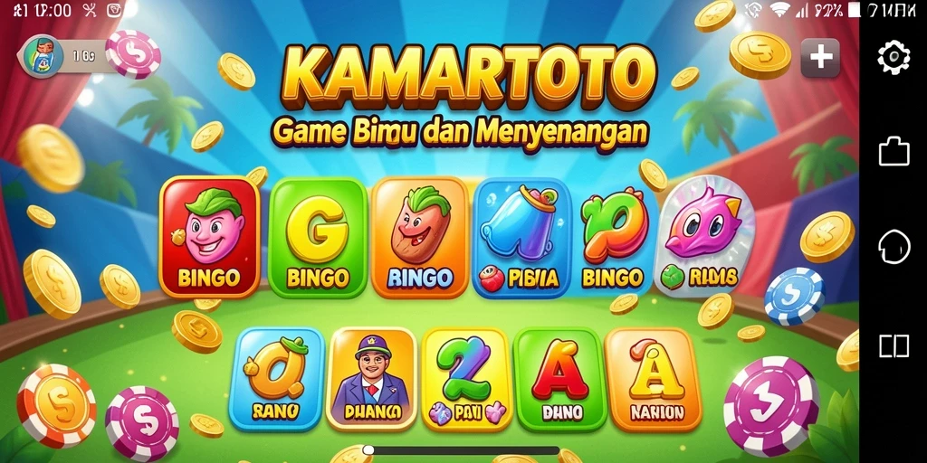 Tampilan gameplay KAMARTOTO yang seru dan menantang.