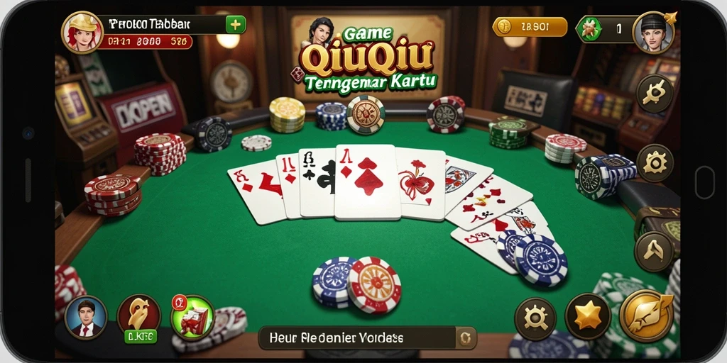 Tampilan menarik dari gameplay QiuQiu di LKOPEN.