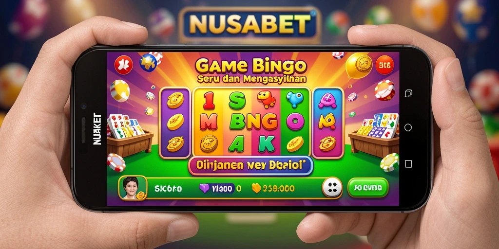 Tampilan menarik dari gameplay Bingo di NUSABET yang memikat pemain.