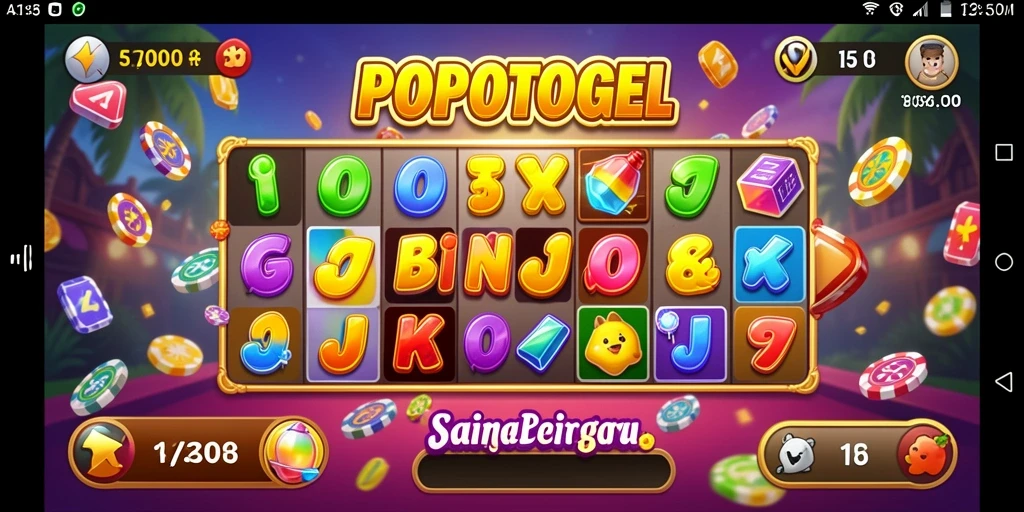 Tampilan gameplay Bingo yang seru dan interaktif.