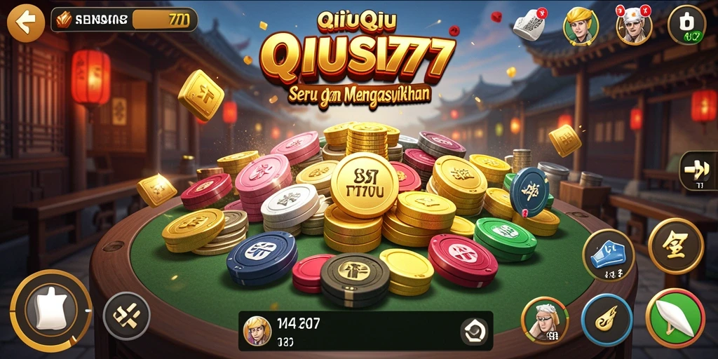 Gameplay seru SENSASI777 menampilkan aksi QiuQiu yang mendebarkan.